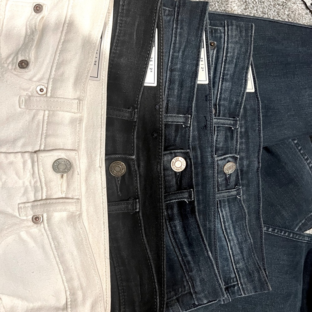 4 pair- GAP High Rise Cigarette Jeans (Now High Rise Vintage Slim)